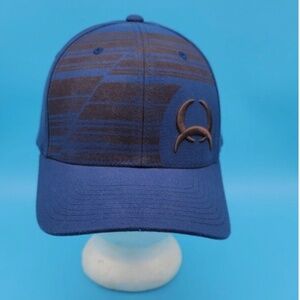 Cinch Mens Blue Stripe Arena Flex Fit Ball Cap L/XL Pre-owned